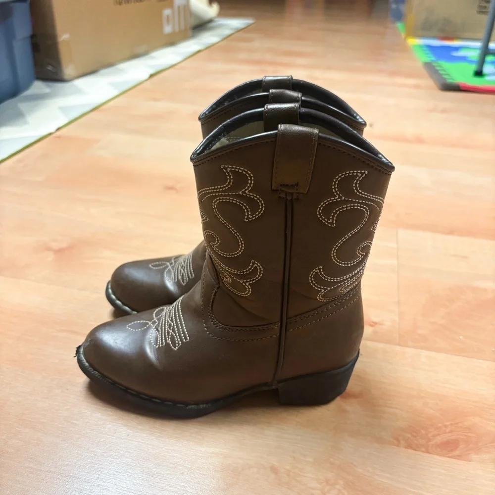 Canyon Trails Brown Lil Cowboy Pointed Toe Classic Western Boots Size 10